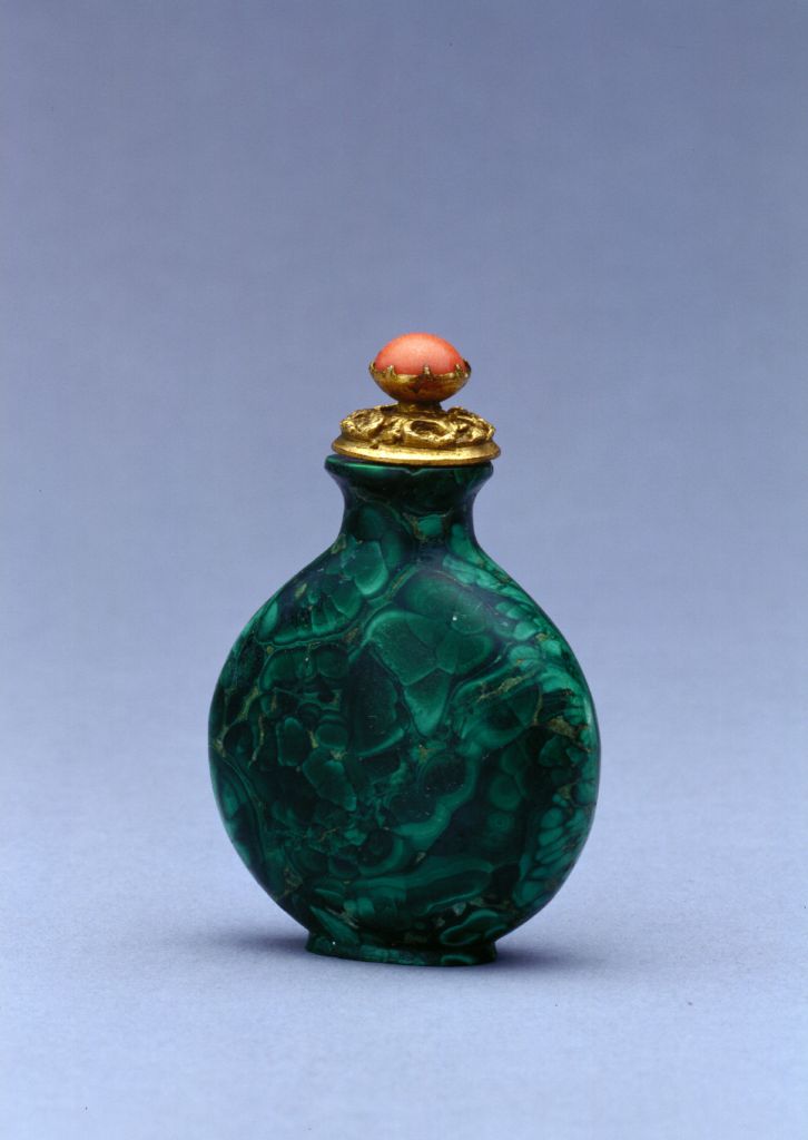 图片[1]-Malachite snuff bottle-China Archive